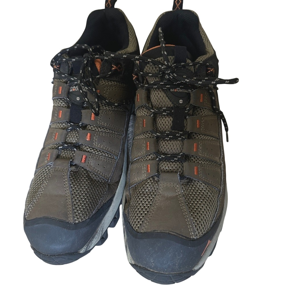 Pacific Mountain Men's Coosa Lo Waterproof Hiking Shoes - Size 10 Leather Upper